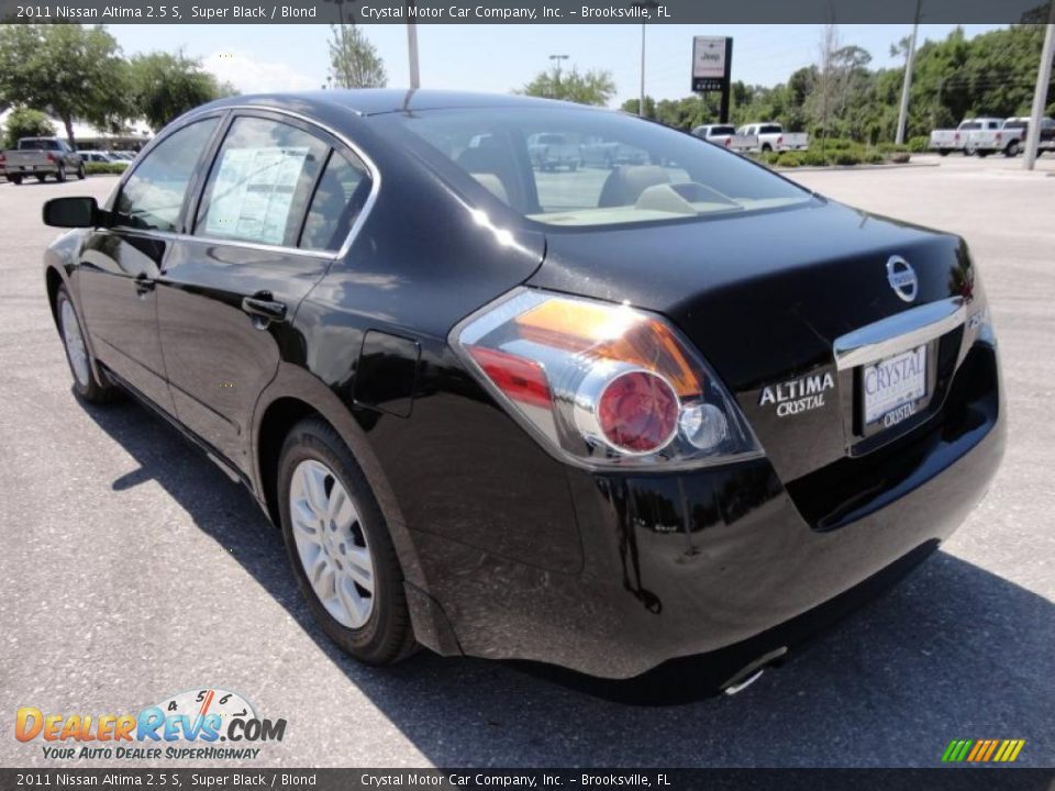 2011 Nissan Altima 2.5 S Super Black / Blond Photo #3