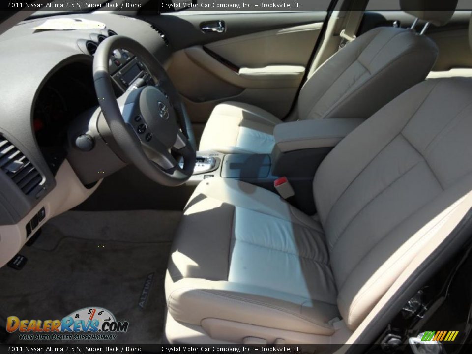 2011 Nissan Altima 2.5 S Super Black / Blond Photo #4