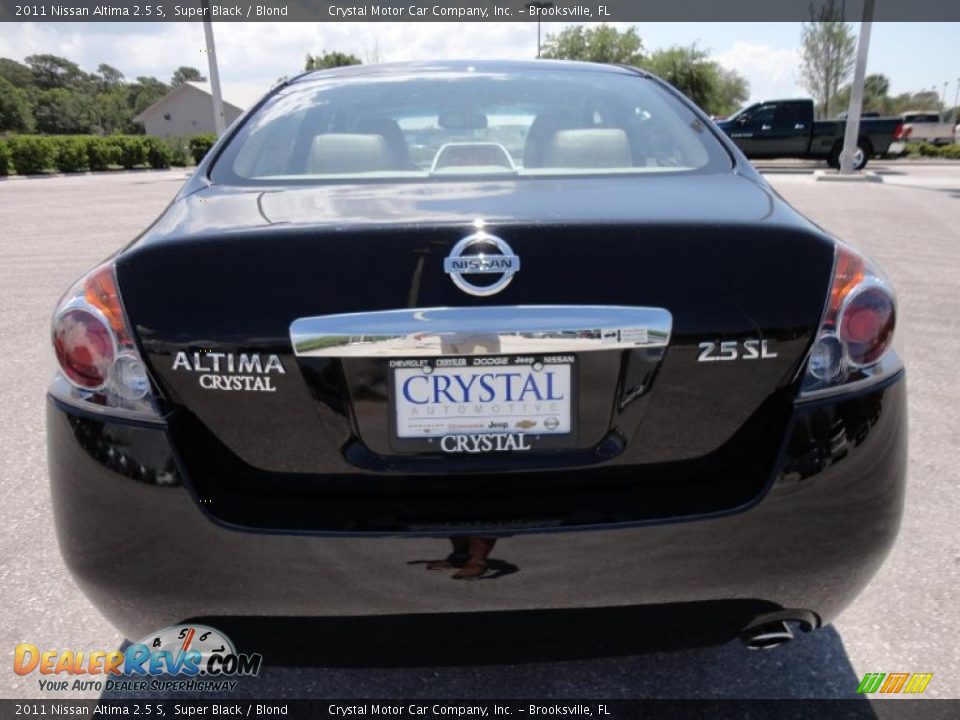 2011 Nissan Altima 2.5 S Super Black / Blond Photo #8