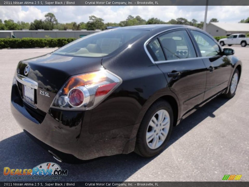 2011 Nissan Altima 2.5 S Super Black / Blond Photo #9