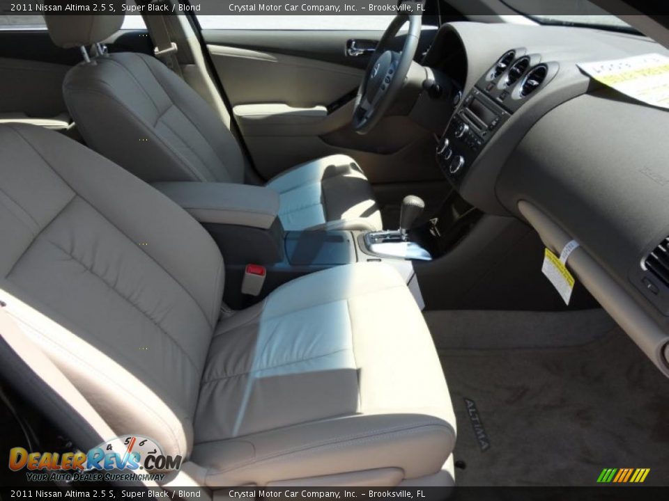 2011 Nissan Altima 2.5 S Super Black / Blond Photo #14