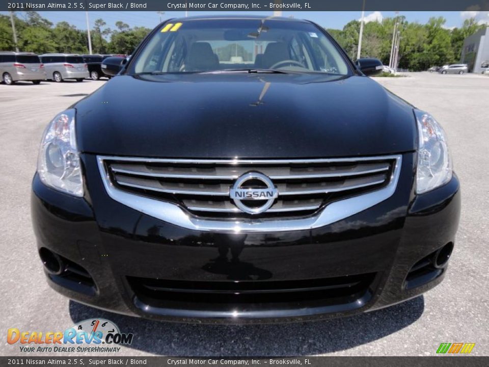 2011 Nissan Altima 2.5 S Super Black / Blond Photo #16