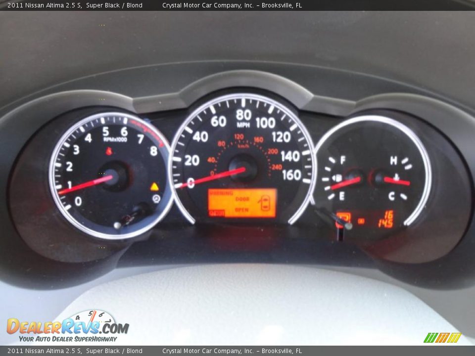 2011 Nissan Altima 2.5 S Super Black / Blond Photo #25