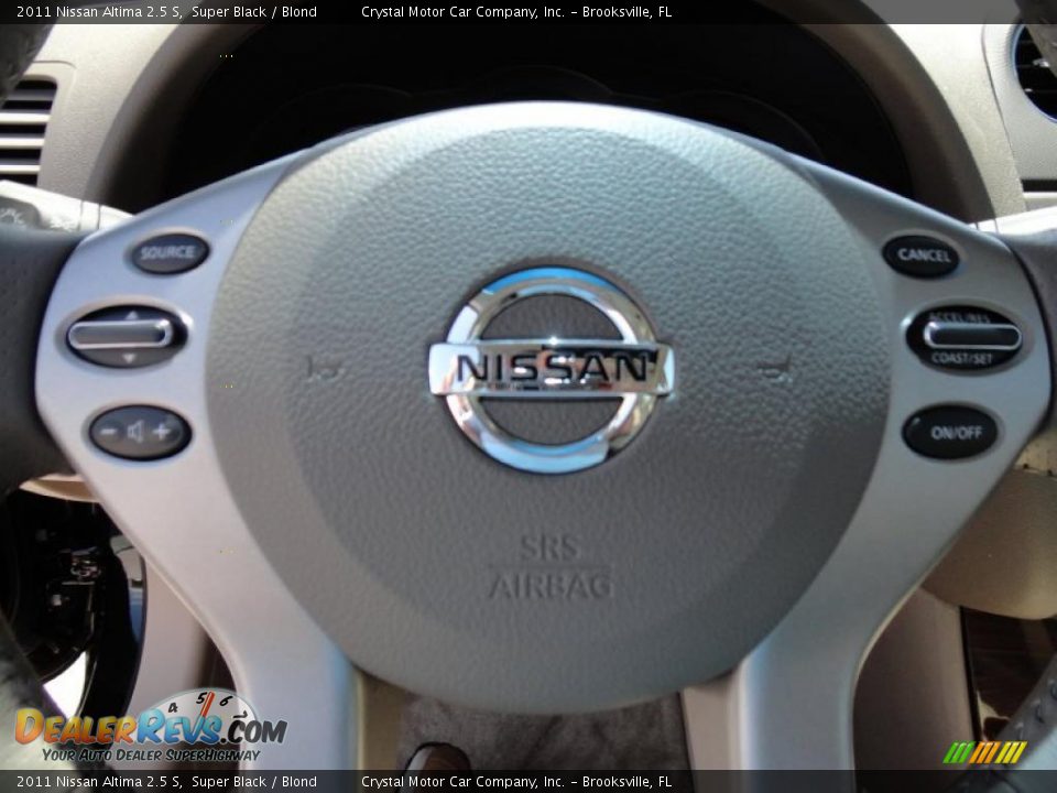 2011 Nissan Altima 2.5 S Super Black / Blond Photo #29