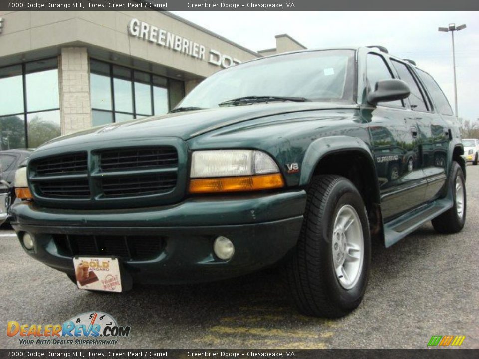 2000 Dodge Durango SLT Forest Green Pearl / Camel Photo #1