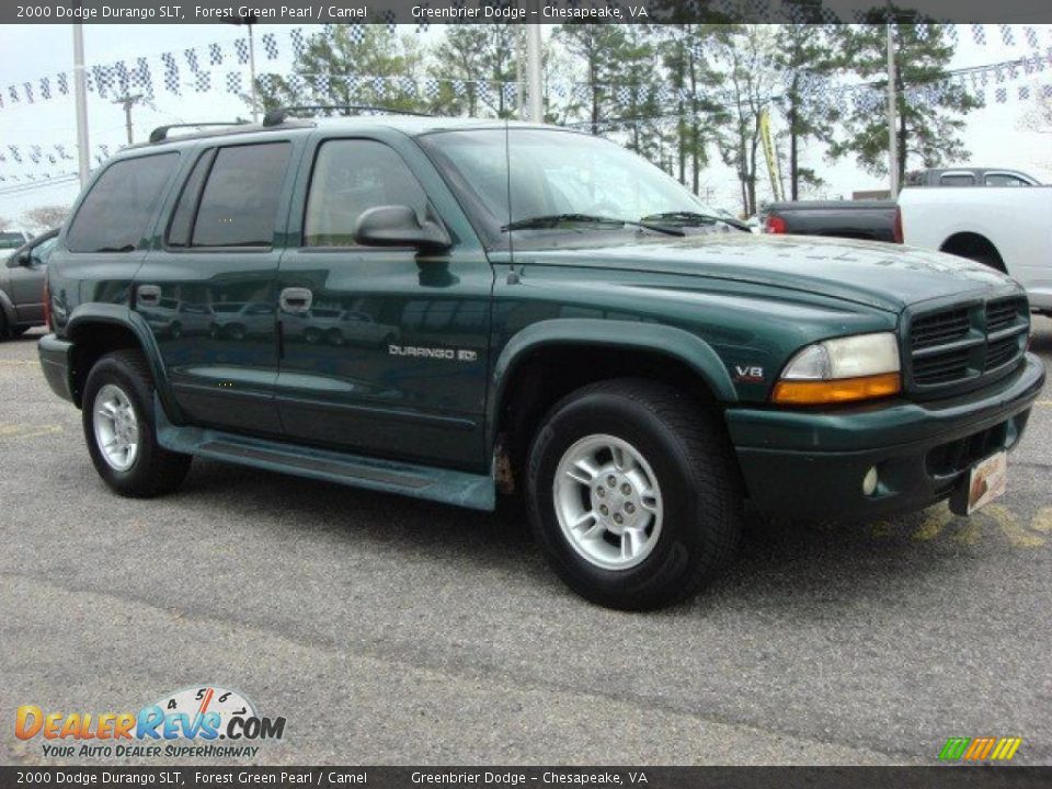 2000 Dodge Durango SLT Forest Green Pearl / Camel Photo #6