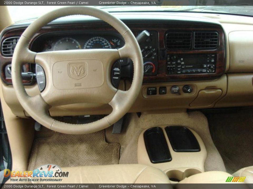 2000 Dodge Durango SLT Forest Green Pearl / Camel Photo #11