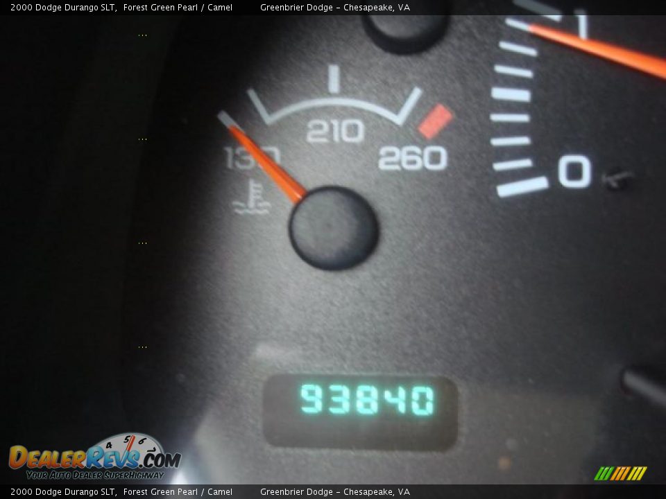 2000 Dodge Durango SLT Forest Green Pearl / Camel Photo #13