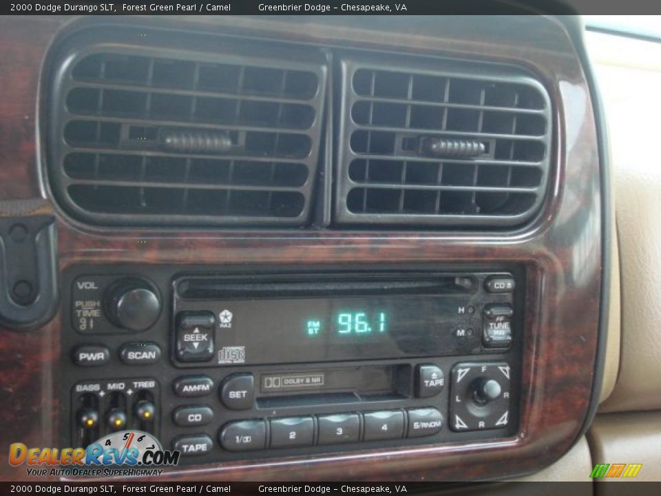 2000 Dodge Durango SLT Forest Green Pearl / Camel Photo #15