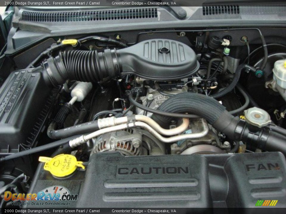 2000 Dodge Durango SLT Forest Green Pearl / Camel Photo #21