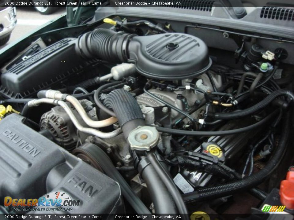 2000 Dodge Durango SLT Forest Green Pearl / Camel Photo #22