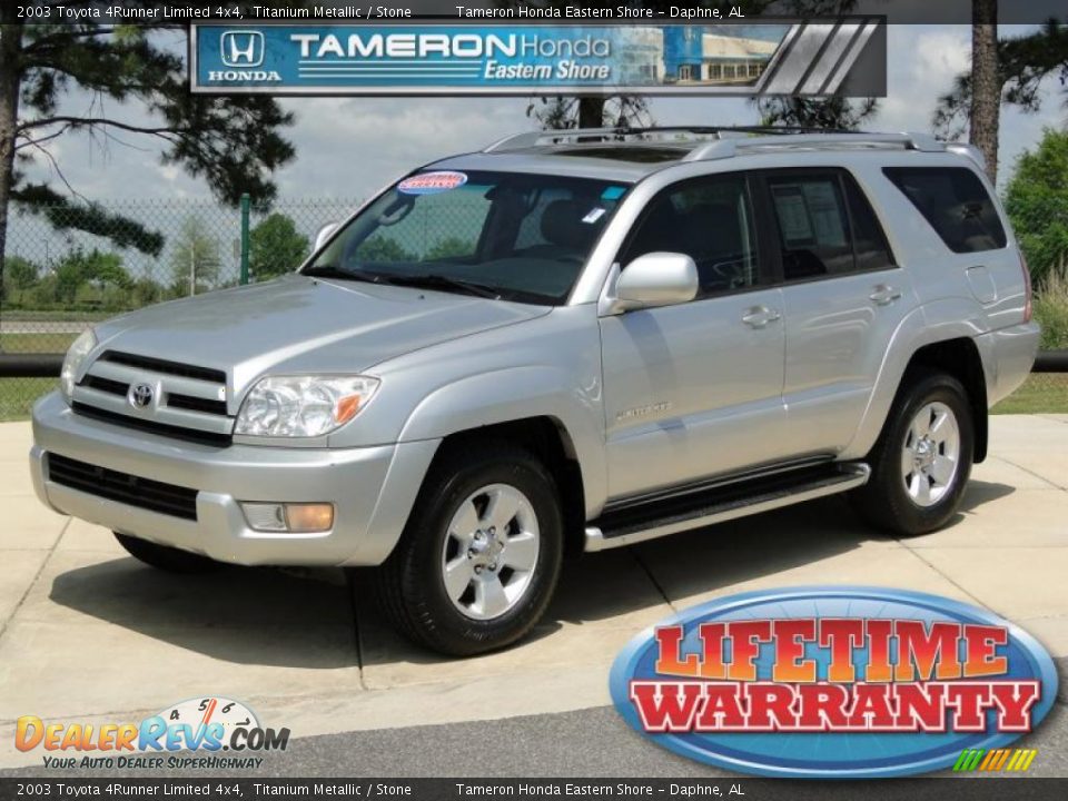 2003 Toyota 4Runner Limited 4x4 Titanium Metallic / Stone Photo #1