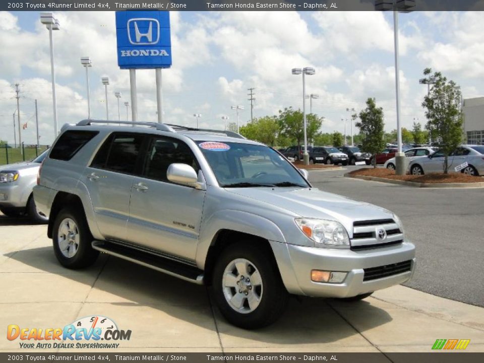 2003 Toyota 4Runner Limited 4x4 Titanium Metallic / Stone Photo #2