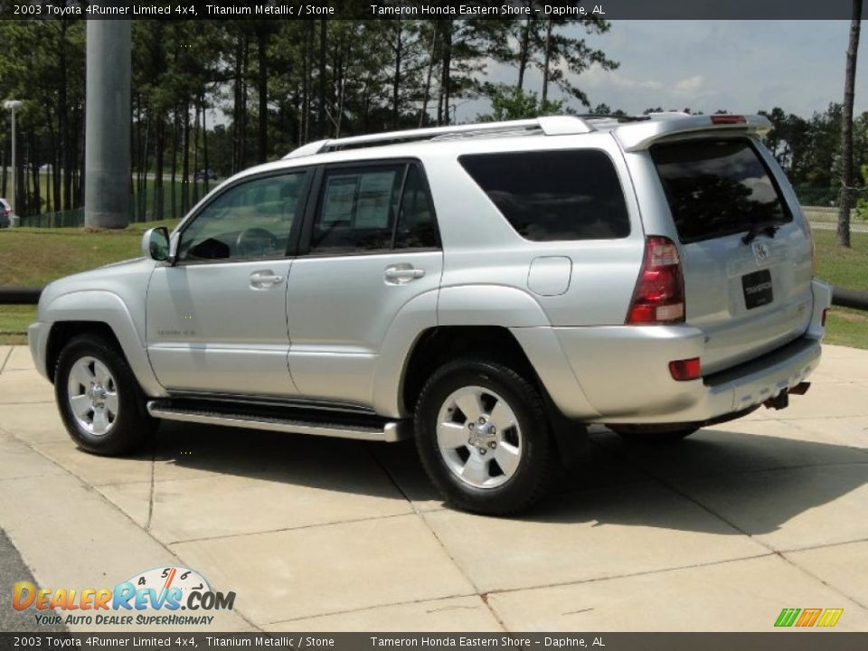 2003 Toyota 4Runner Limited 4x4 Titanium Metallic / Stone Photo #6