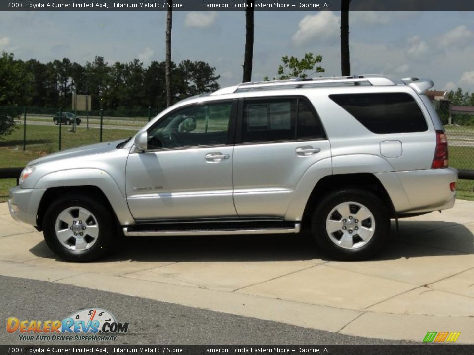 2003 Toyota 4Runner Limited 4x4 Titanium Metallic / Stone Photo #7