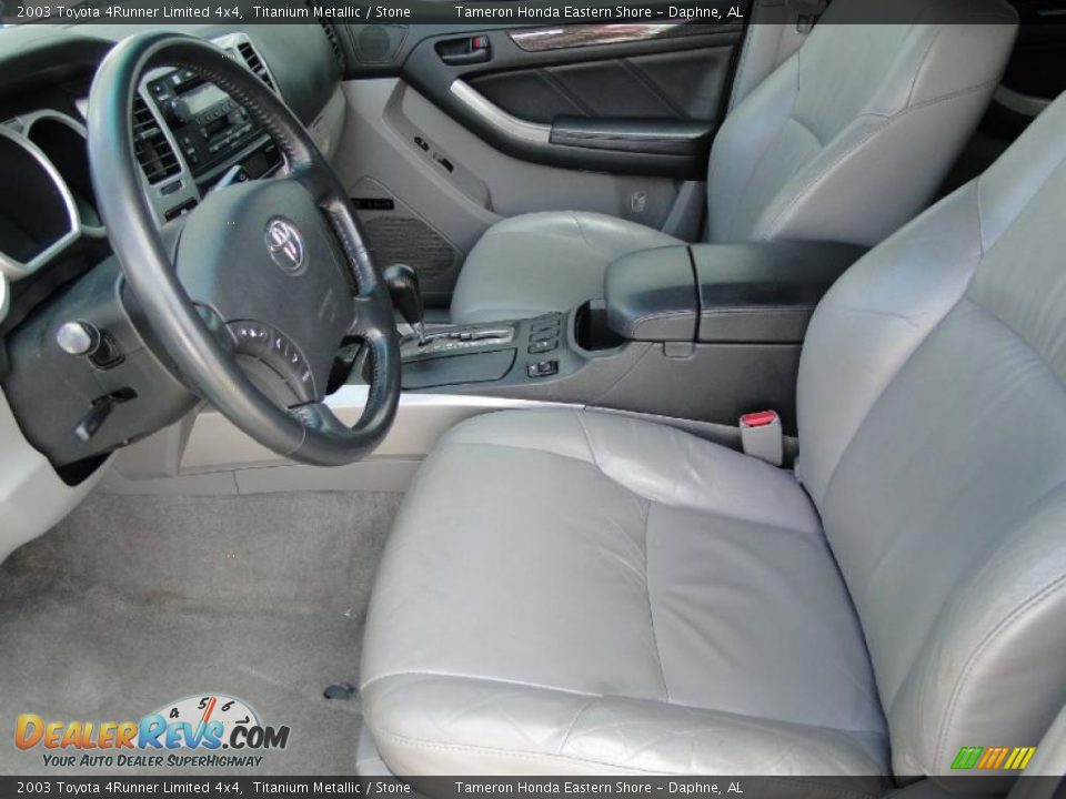Stone Interior - 2003 Toyota 4Runner Limited 4x4 Photo #12