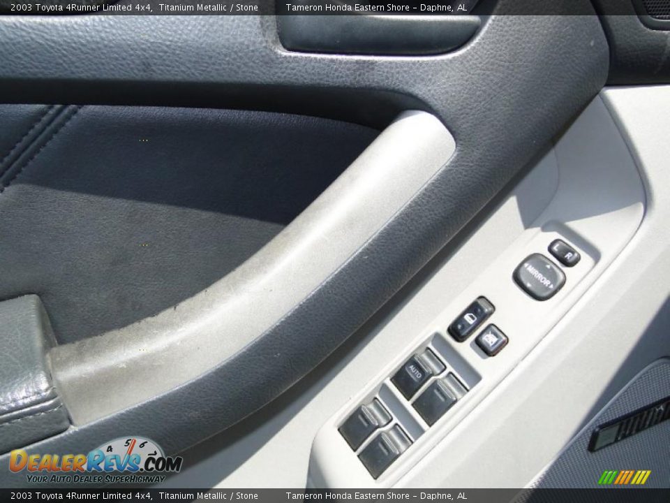2003 Toyota 4Runner Limited 4x4 Titanium Metallic / Stone Photo #15