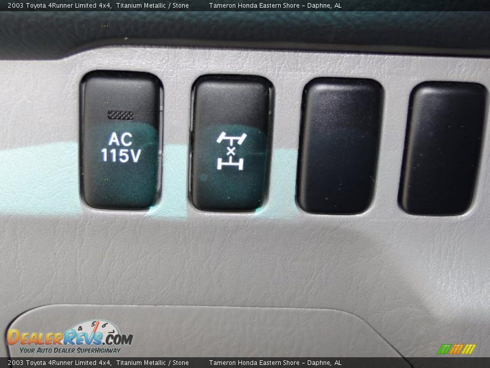 2003 Toyota 4Runner Limited 4x4 Titanium Metallic / Stone Photo #17