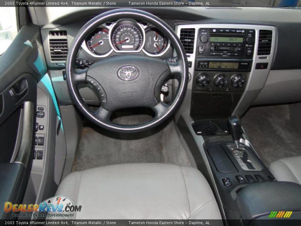 2003 Toyota 4Runner Limited 4x4 Titanium Metallic / Stone Photo #21