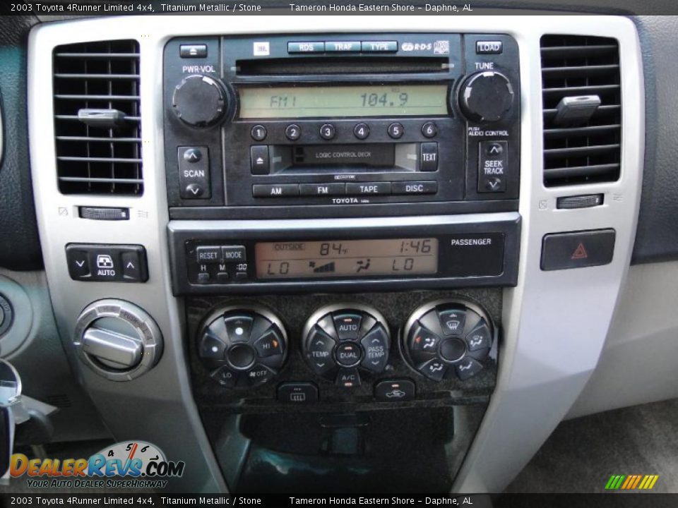 2003 Toyota 4Runner Limited 4x4 Titanium Metallic / Stone Photo #22