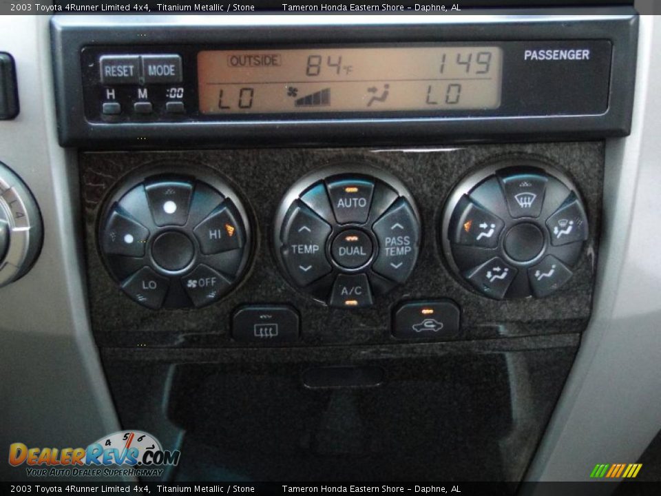 2003 Toyota 4Runner Limited 4x4 Titanium Metallic / Stone Photo #23