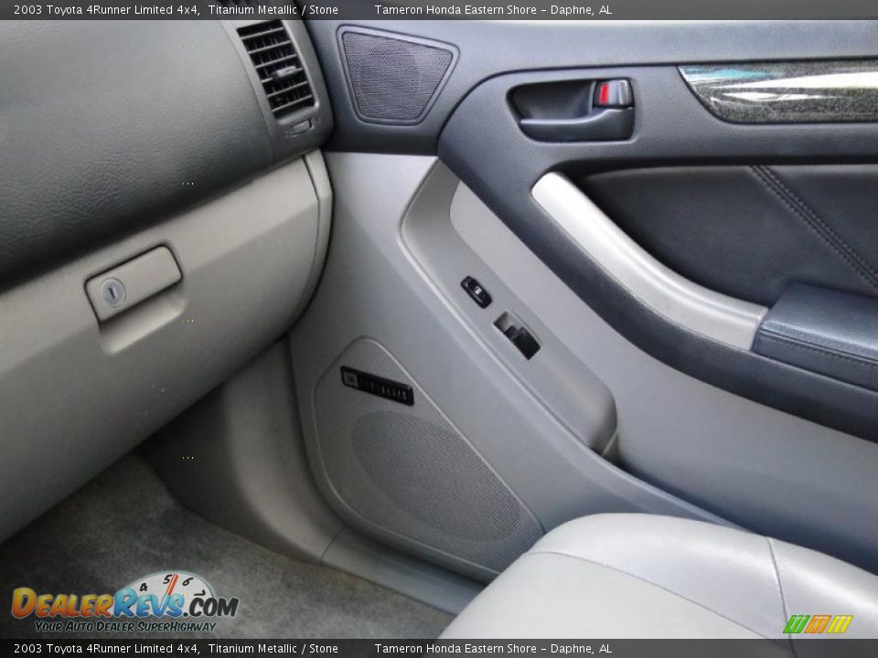 2003 Toyota 4Runner Limited 4x4 Titanium Metallic / Stone Photo #26