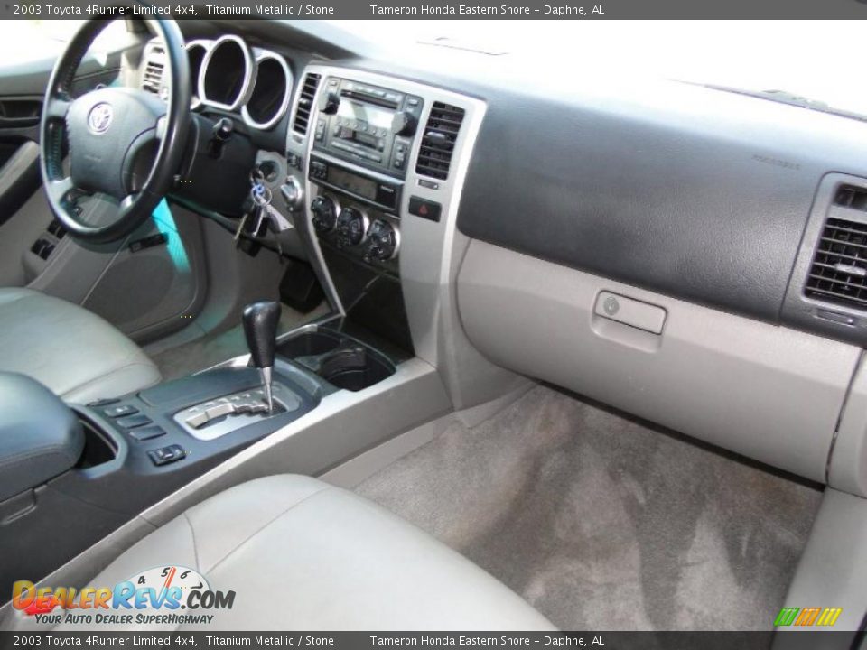 2003 Toyota 4Runner Limited 4x4 Titanium Metallic / Stone Photo #27