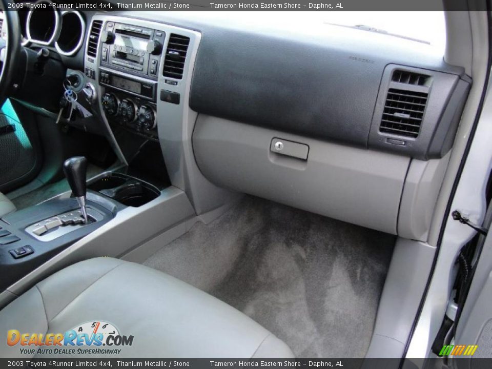 2003 Toyota 4Runner Limited 4x4 Titanium Metallic / Stone Photo #28