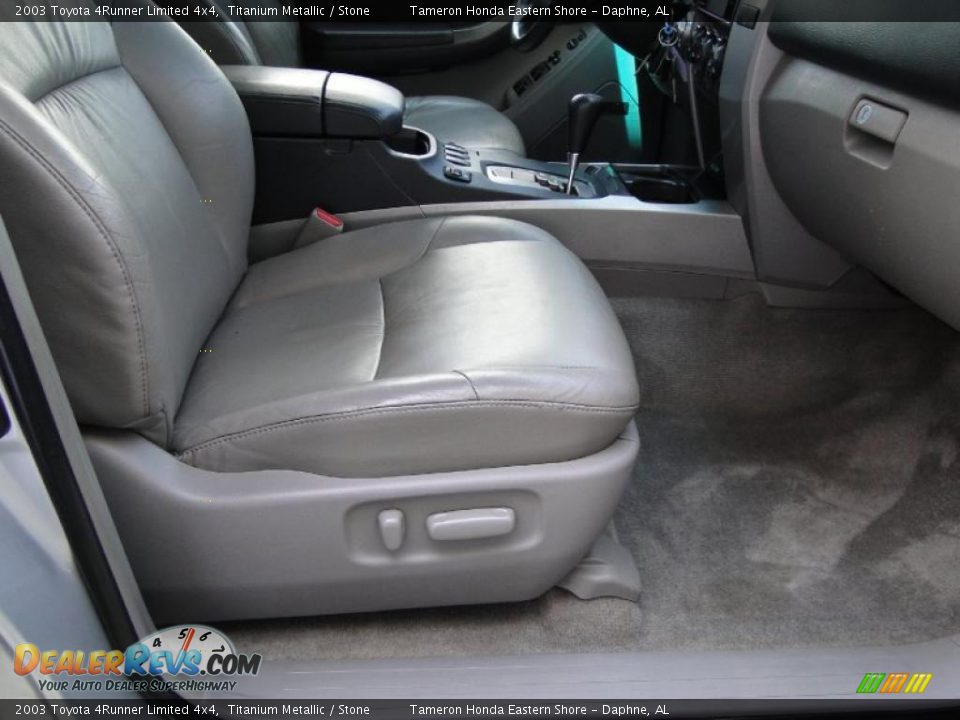 2003 Toyota 4Runner Limited 4x4 Titanium Metallic / Stone Photo #29