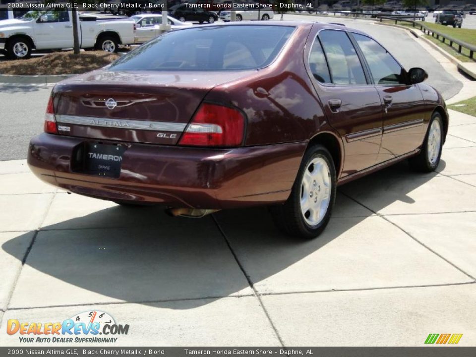 2000 Nissan Altima GLE Black Cherry Metallic / Blond Photo #5