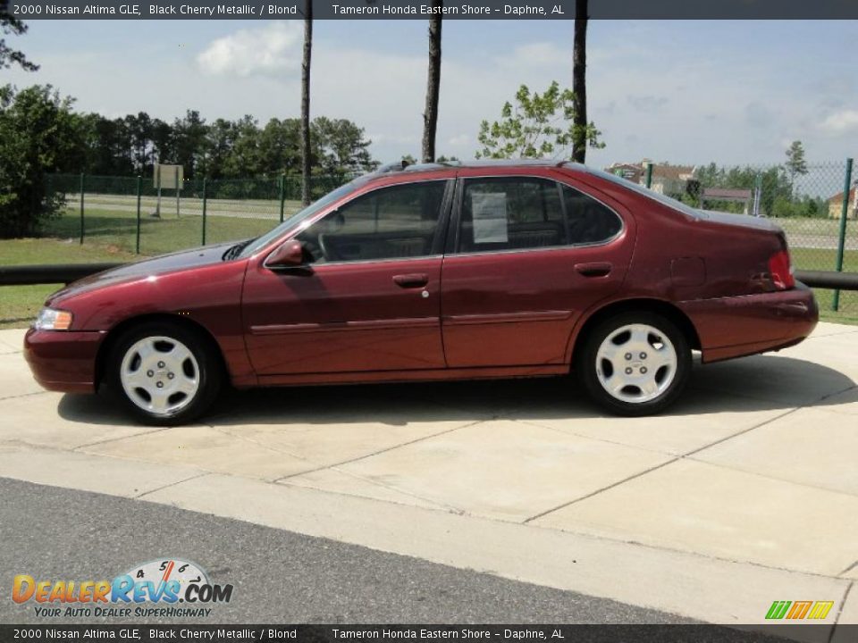 2000 Nissan Altima GLE Black Cherry Metallic / Blond Photo #7