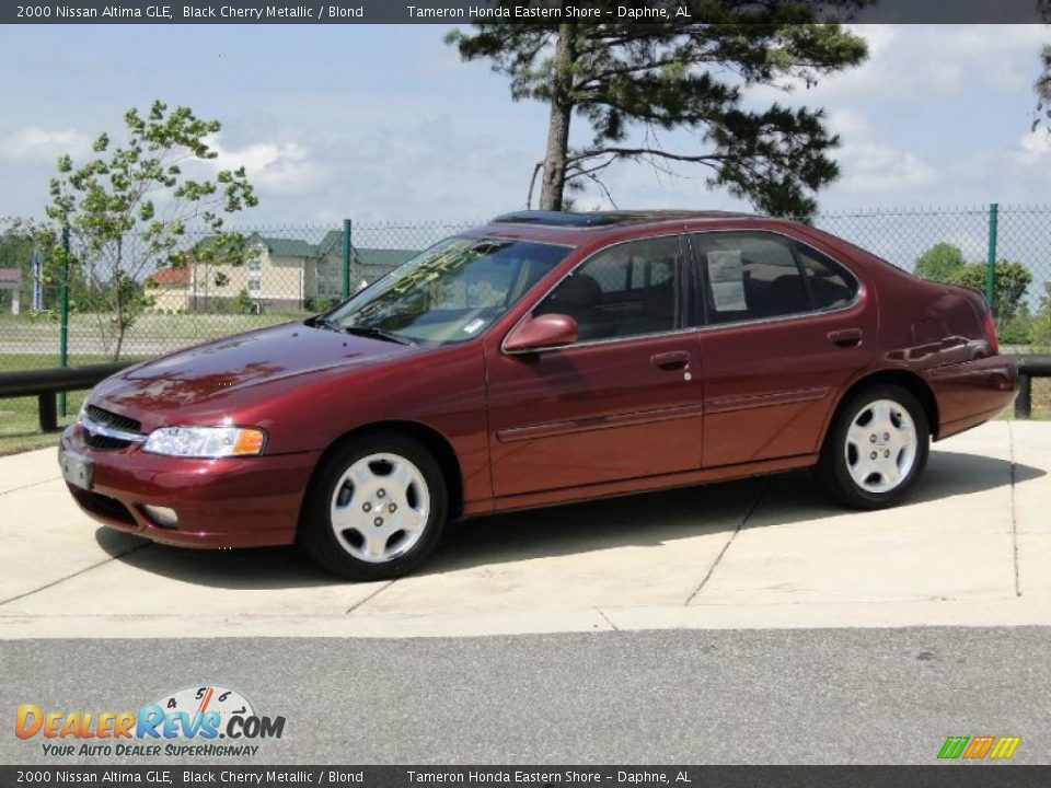 2000 Nissan Altima GLE Black Cherry Metallic / Blond Photo #9