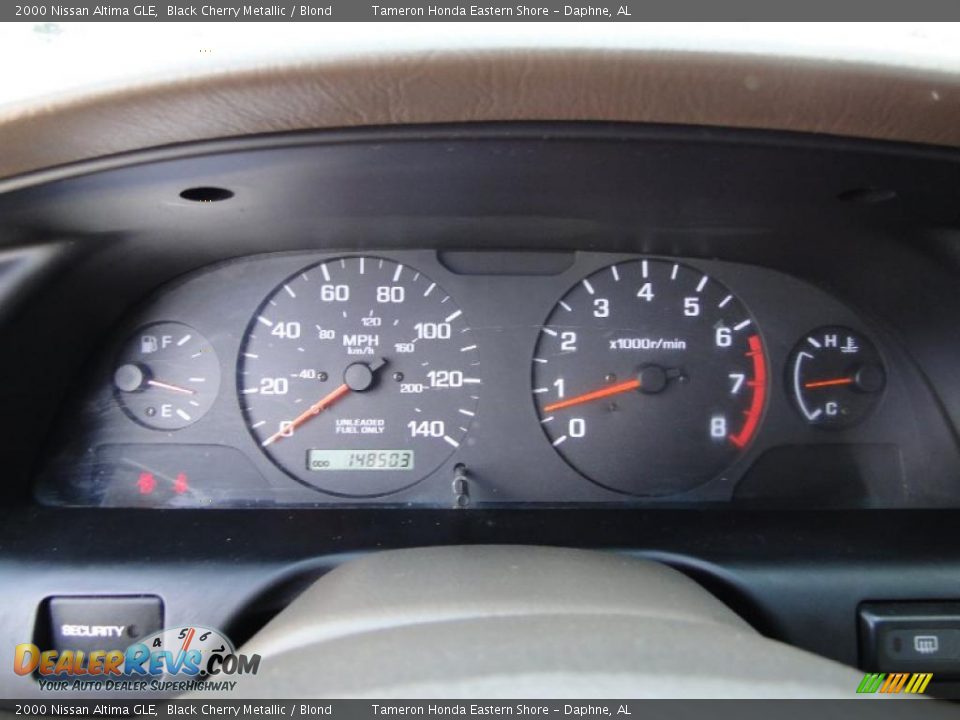 2000 Nissan Altima GLE Gauges Photo #17