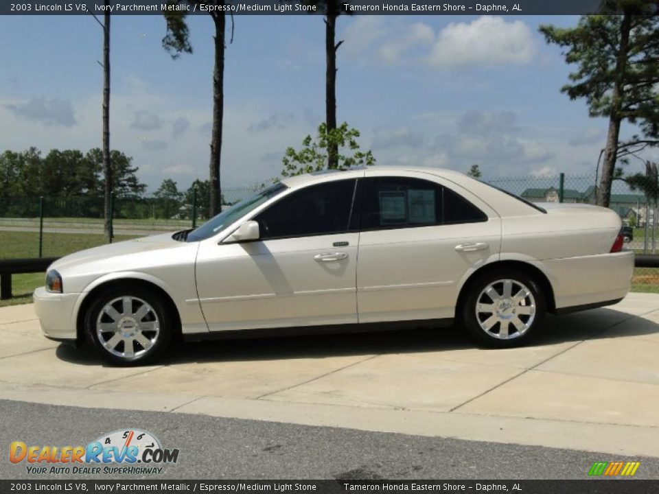 Ivory Parchment Metallic 2003 Lincoln LS V8 Photo #7
