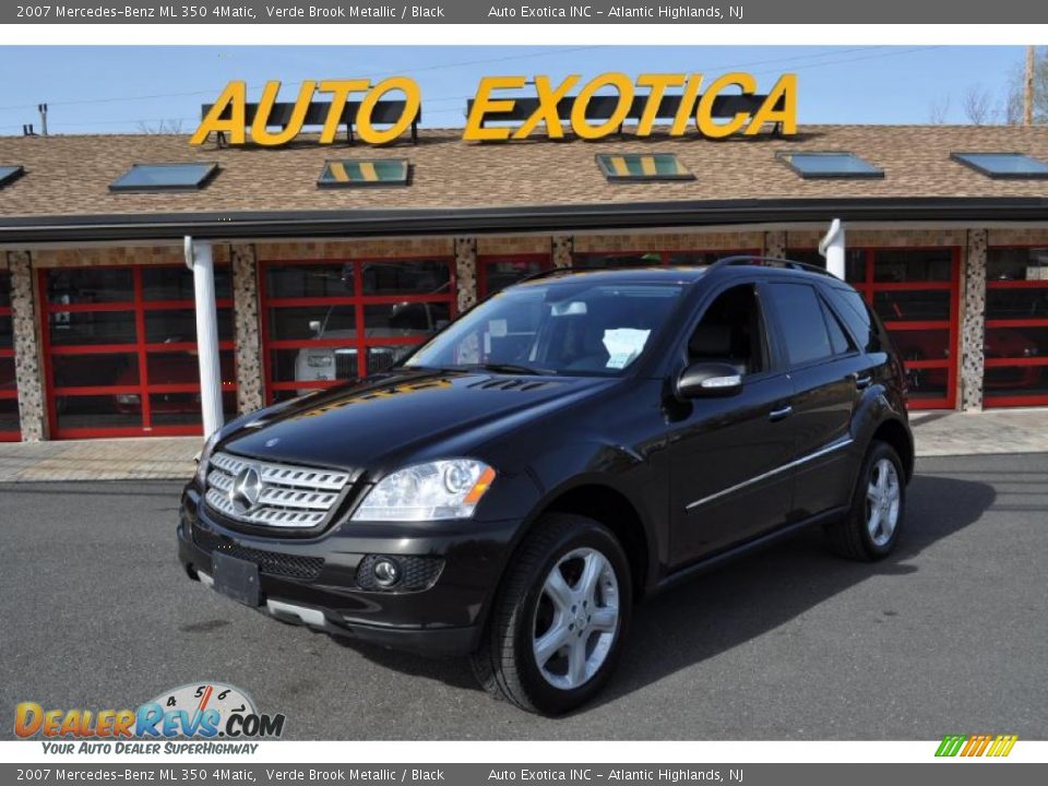 2007 Mercedes-Benz ML 350 4Matic Verde Brook Metallic / Black Photo #1