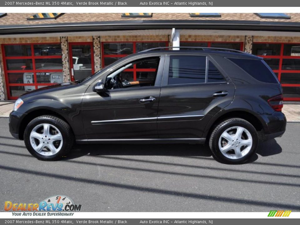 Verde Brook Metallic 2007 Mercedes-Benz ML 350 4Matic Photo #35