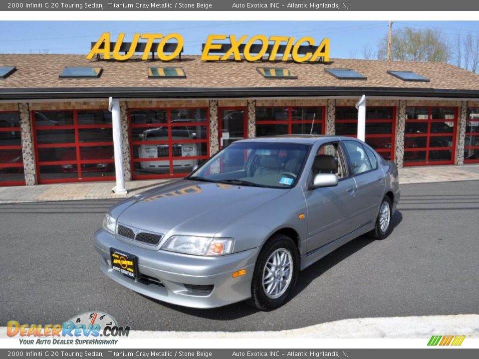 2000 Infiniti G 20 Touring Sedan Titanium Gray Metallic / Stone Beige Photo #1