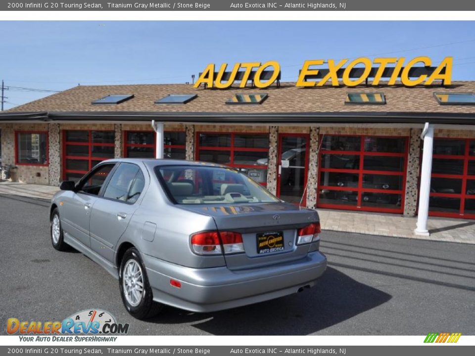 2000 Infiniti G 20 Touring Sedan Titanium Gray Metallic / Stone Beige Photo #4