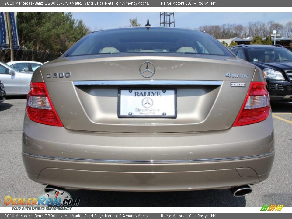 2010 Mercedes-Benz C 300 Luxury 4Matic Sand Beige Metallic / Almond/Mocha Photo #5