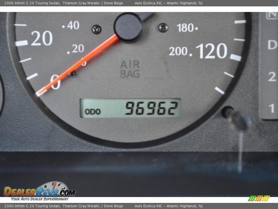 2000 Infiniti G 20 Touring Sedan Titanium Gray Metallic / Stone Beige Photo #11