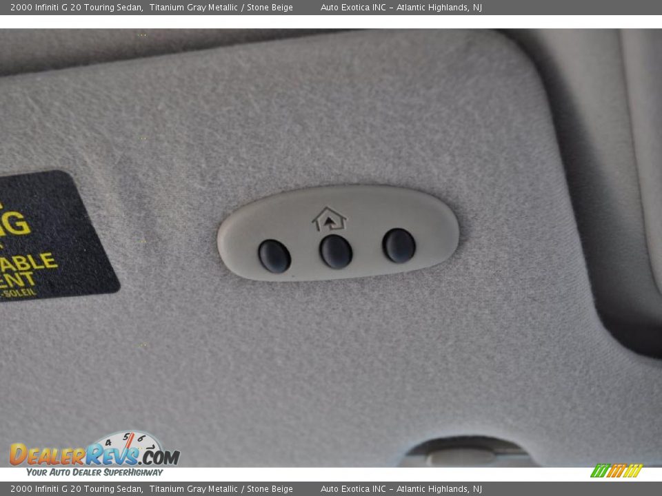 2000 Infiniti G 20 Touring Sedan Titanium Gray Metallic / Stone Beige Photo #20