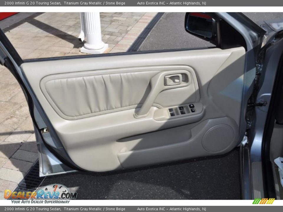2000 Infiniti G 20 Touring Sedan Titanium Gray Metallic / Stone Beige Photo #22