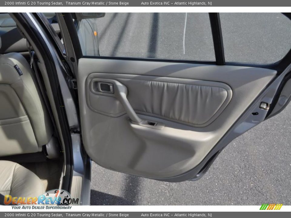 2000 Infiniti G 20 Touring Sedan Titanium Gray Metallic / Stone Beige Photo #24
