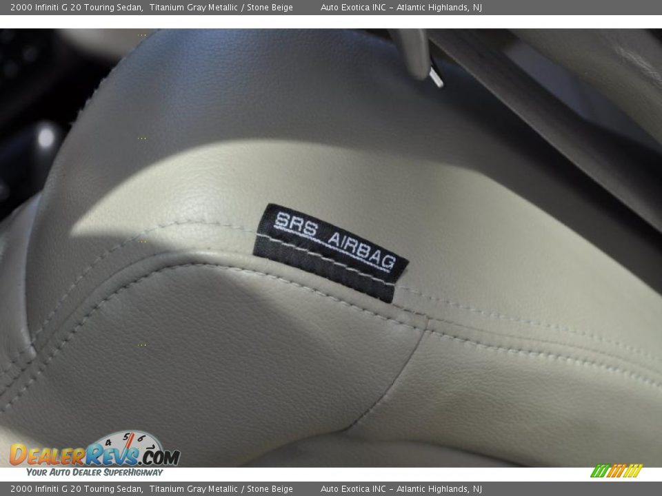 2000 Infiniti G 20 Touring Sedan Titanium Gray Metallic / Stone Beige Photo #25