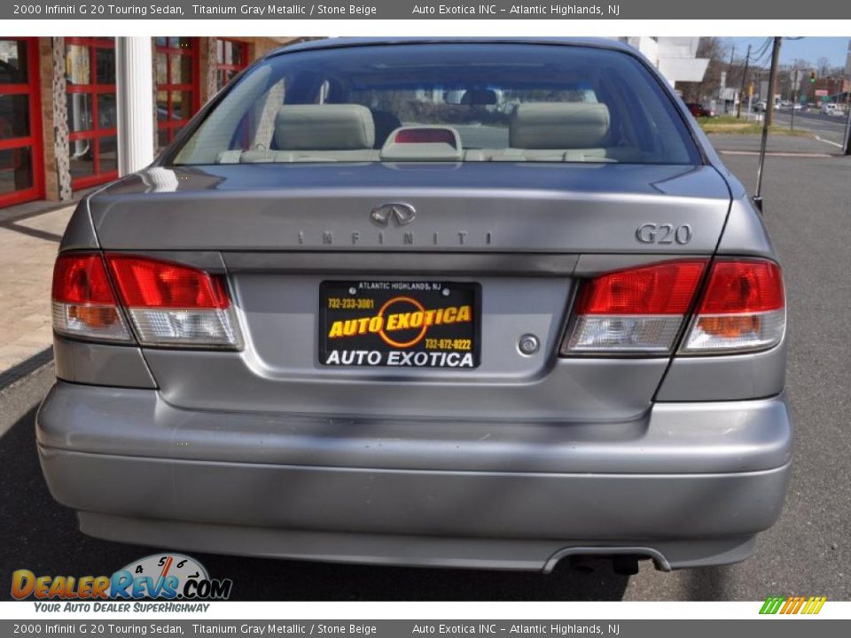 2000 Infiniti G 20 Touring Sedan Titanium Gray Metallic / Stone Beige Photo #28
