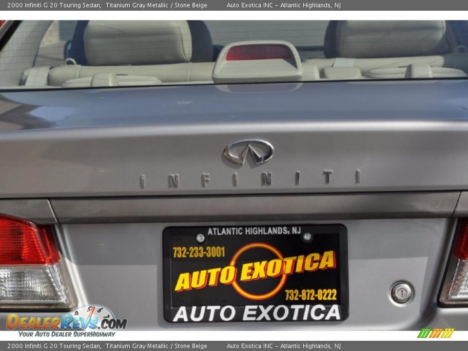 2000 Infiniti G 20 Touring Sedan Titanium Gray Metallic / Stone Beige Photo #29