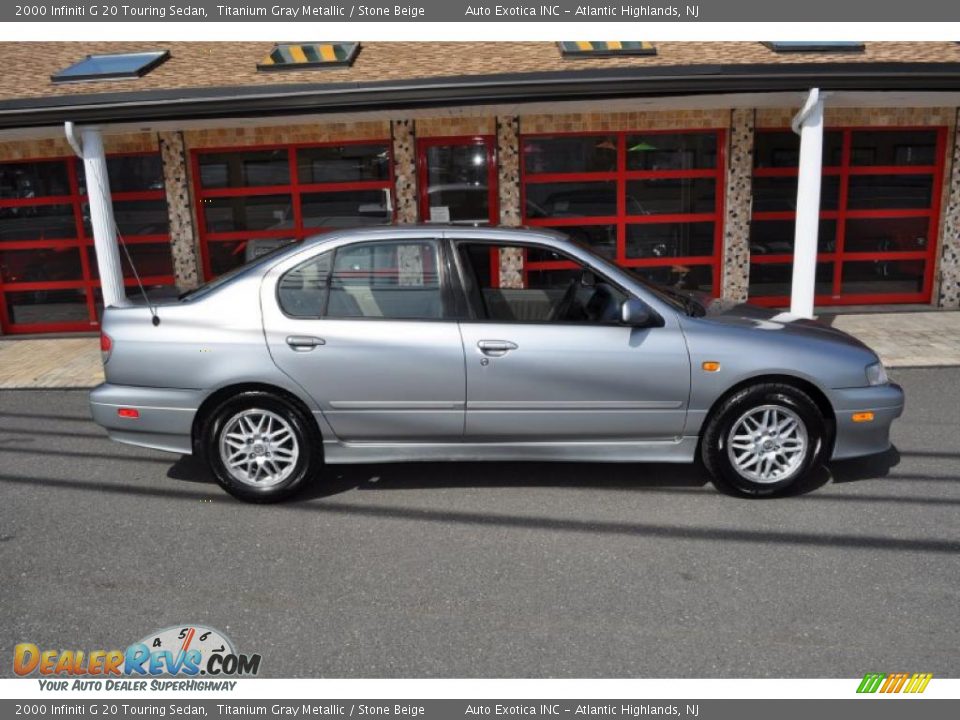 2000 Infiniti G 20 Touring Sedan Titanium Gray Metallic / Stone Beige Photo #31