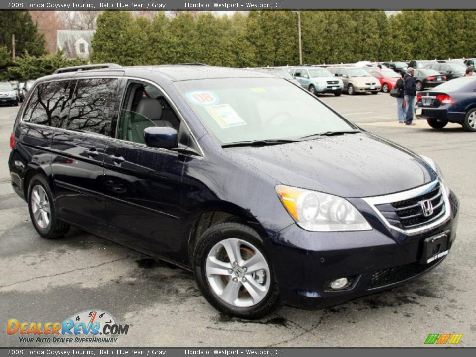 Baltic Blue Pearl 2008 Honda Odyssey Touring Photo #3