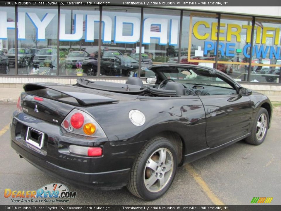 2003 Mitsubishi Eclipse Spyder GS Kalapana Black / Midnight Photo #2