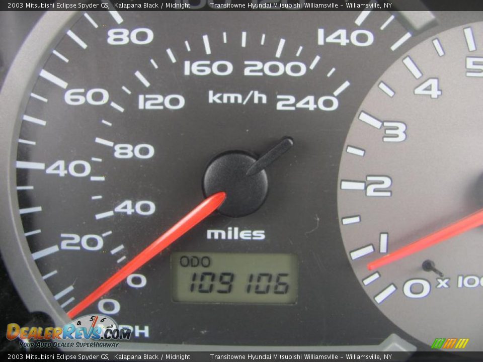 2003 Mitsubishi Eclipse Spyder GS Kalapana Black / Midnight Photo #3